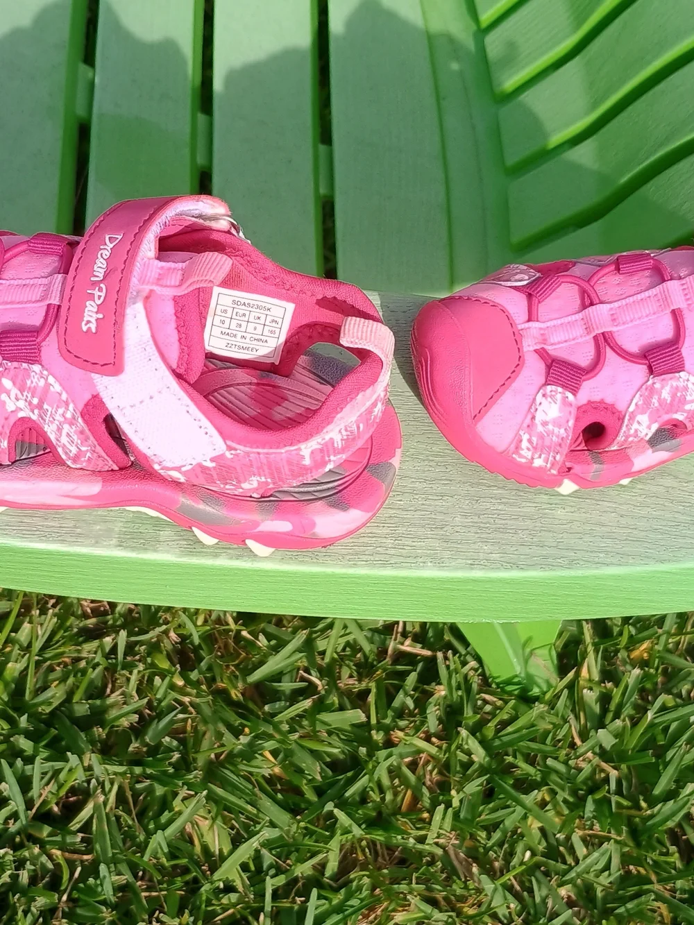 Kids Pink Sport Sandals -